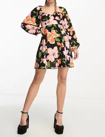 Rochie scurta ASOS, floral print Floral print