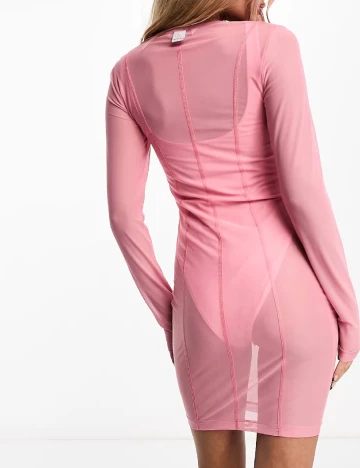 Rochie scurta Calvin Klein, roz Roz