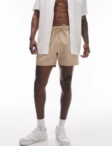 Short de baie Topman, crem