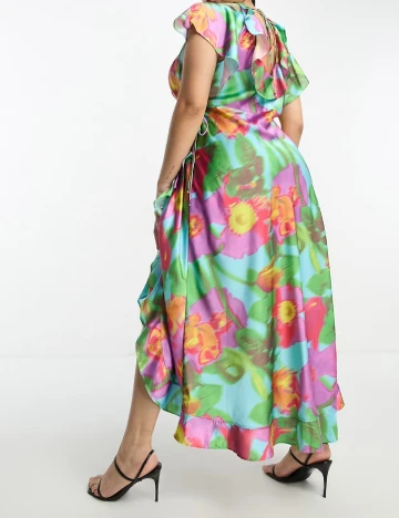 Rochie lunga ASOS Curve, mix culori Mix culori
