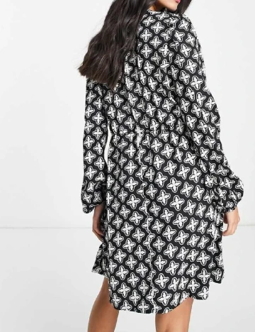 Rochie scurta Pieces, negru Negru