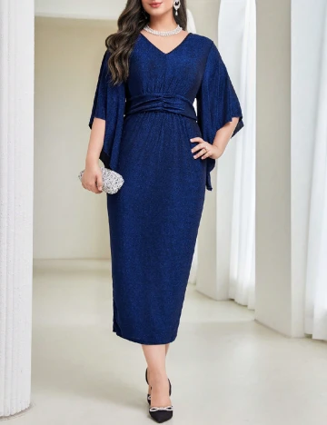 Rochie lunga SHEIN CURVE, albastru