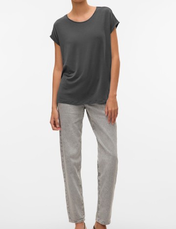 
						Tricou Vero Moda, gri inchis