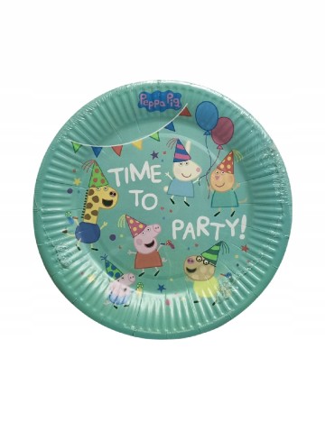 Set farfurii unica folosinta Peppa Pig AVEC, mix culori