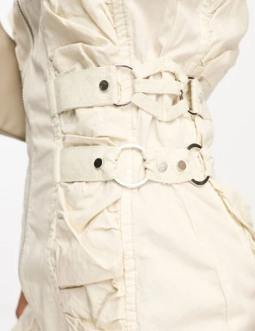 Rochie scurta COLLUSION, crem