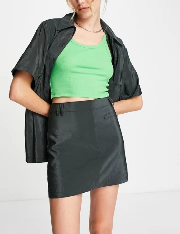 Fusta Top Shop, gri