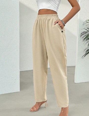 
						Pantaloni SHEIN, crem