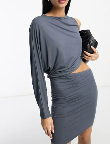 Rochie scurta ASOS, gri