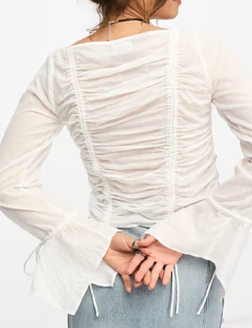 Bluza Reclaimed Vintage, alb