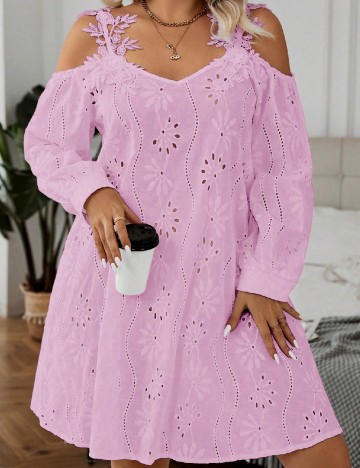 
						Rochie scurta SHEIN CURVE, lila