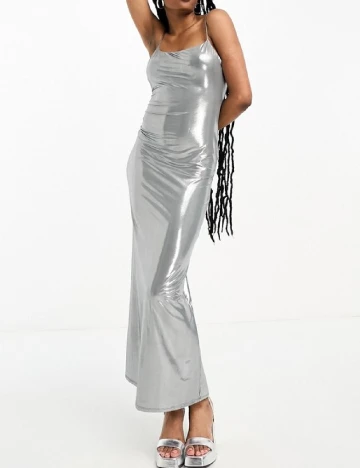 Rochie lunga Bershka, gri