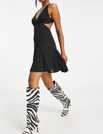 
						Rochie scurta ASOS, negru