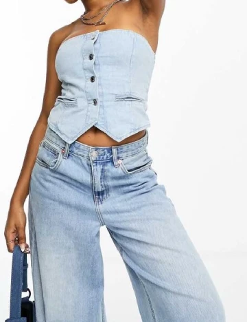 Top Bershka, alb