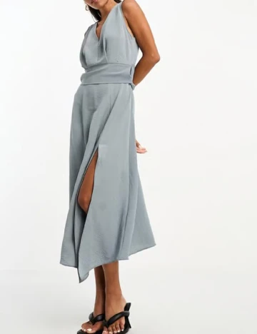 Rochie medie ASOS, gri