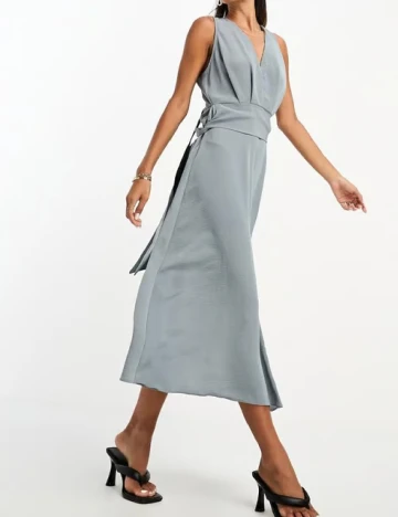 Rochie medie ASOS, gri