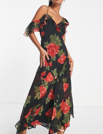
						Rochie lunga ASOS, negru