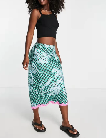 Fusta Top Shop, verde
