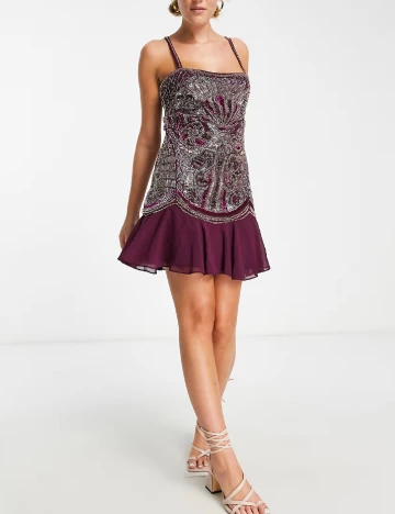 Rochie scurta ASOS, mov