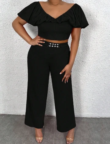 Compleu SHEIN CURVE, negru Negru