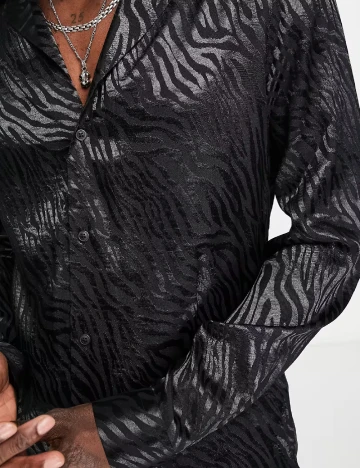 Camasa ASOS, negru