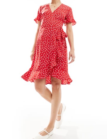 
						Rochie scurta Only, rosu