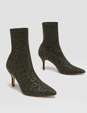 Botine Stradivarius, verde Verde