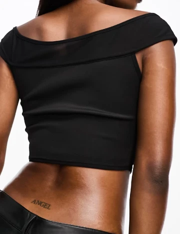 Top ASOS, negru Negru