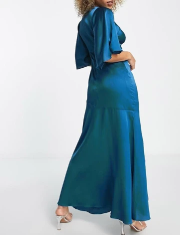 Rochie lunga Liquorish, albastru Albastru