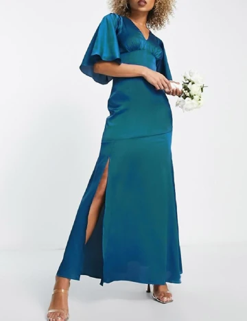 Rochie lunga Liquorish, albastru Albastru
