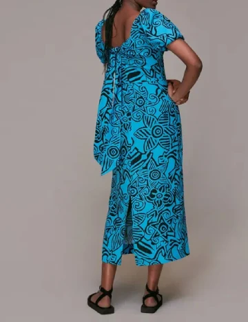 Rochie medie Whistles, albastru Albastru