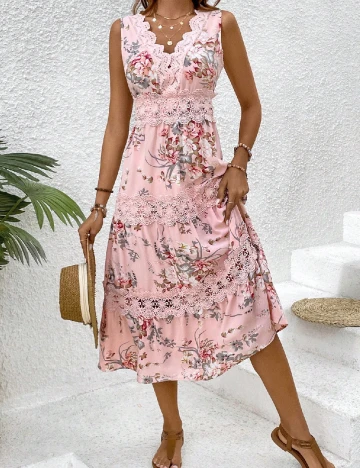 Rochie medie SHEIN, roz Roz