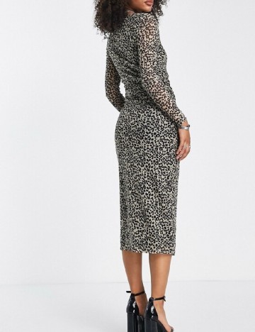 Rochie medie Edited, animal print