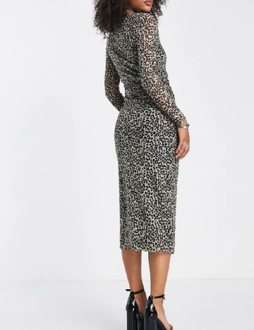 Rochie medie Edited, animal print