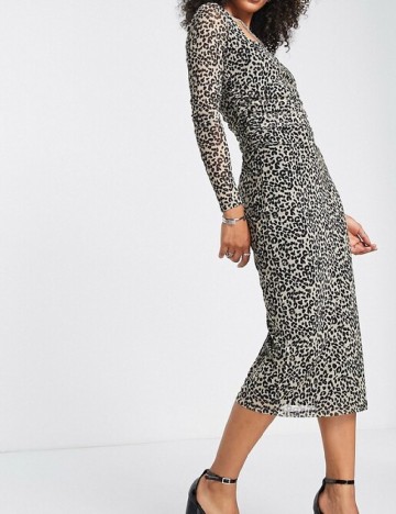 Rochie medie Edited, animal print