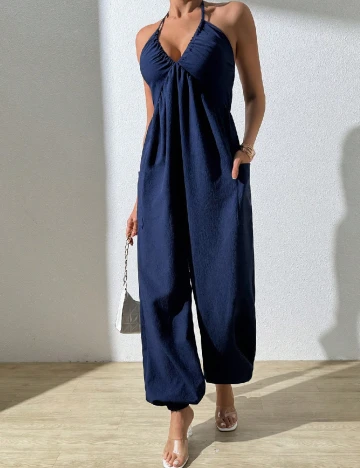 Salopeta SHEIN, bleumarin Albastru