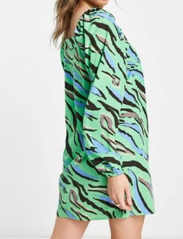 Rochie scurta Pieces, verde