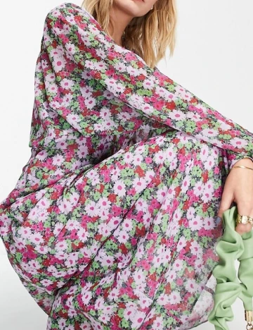 Rochie medie ASOS, floral print