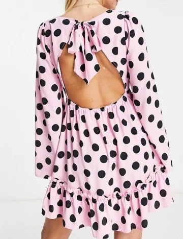 Rochie scurta Miss Selfridge, roz