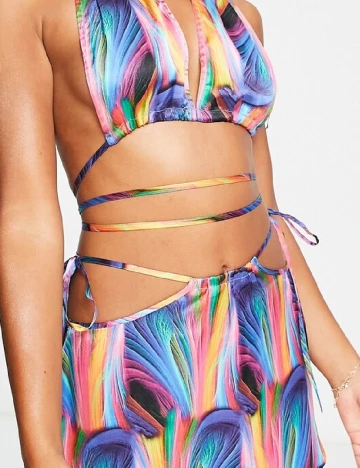 Fusta de plaja ASOS, mix culori