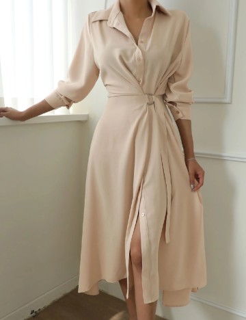 Rochie medie Dazy, bej