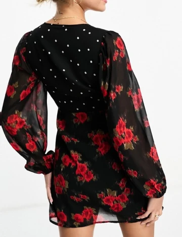 Rochie scurta Wednesday sgirl, negru