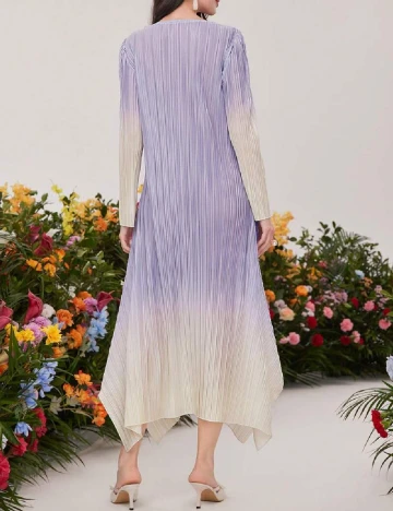 Rochie lunga SHEIN, lila/ecru Mov