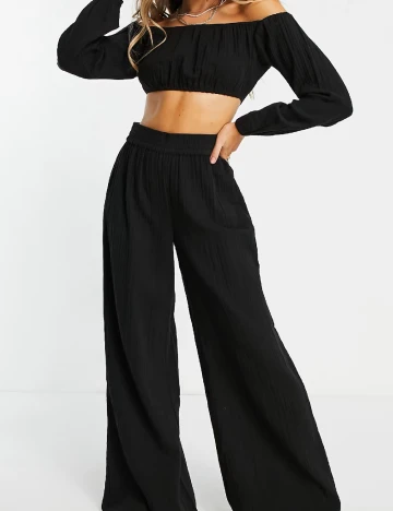 Top ASOS, negru Negru
