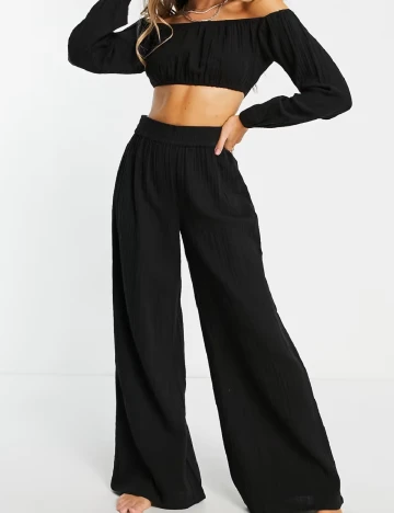 Top ASOS, negru Negru