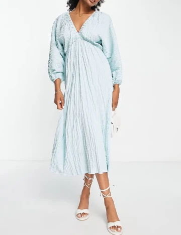 Rochie medie ASOS, bleu Albastru