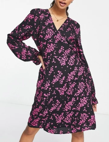 Rochie scurta Pieces, negru Negru