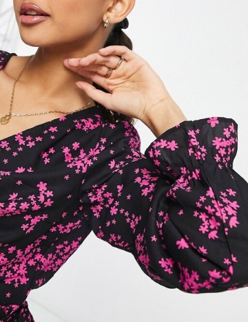 Rochie scurta Pieces, negru