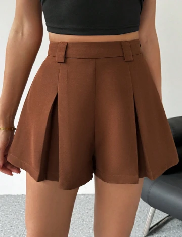 Pantaloni scurti SHEIN, maro Maro