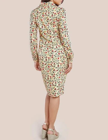 Rochie medie City Goddess, crem