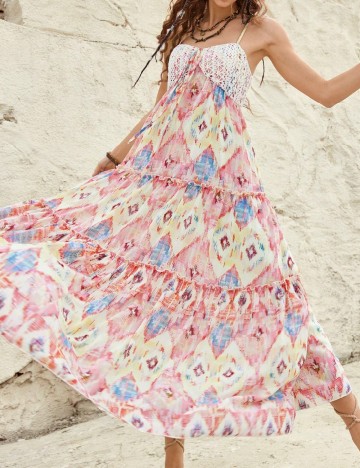 
						Rochie lunga SHEIN, mix culori